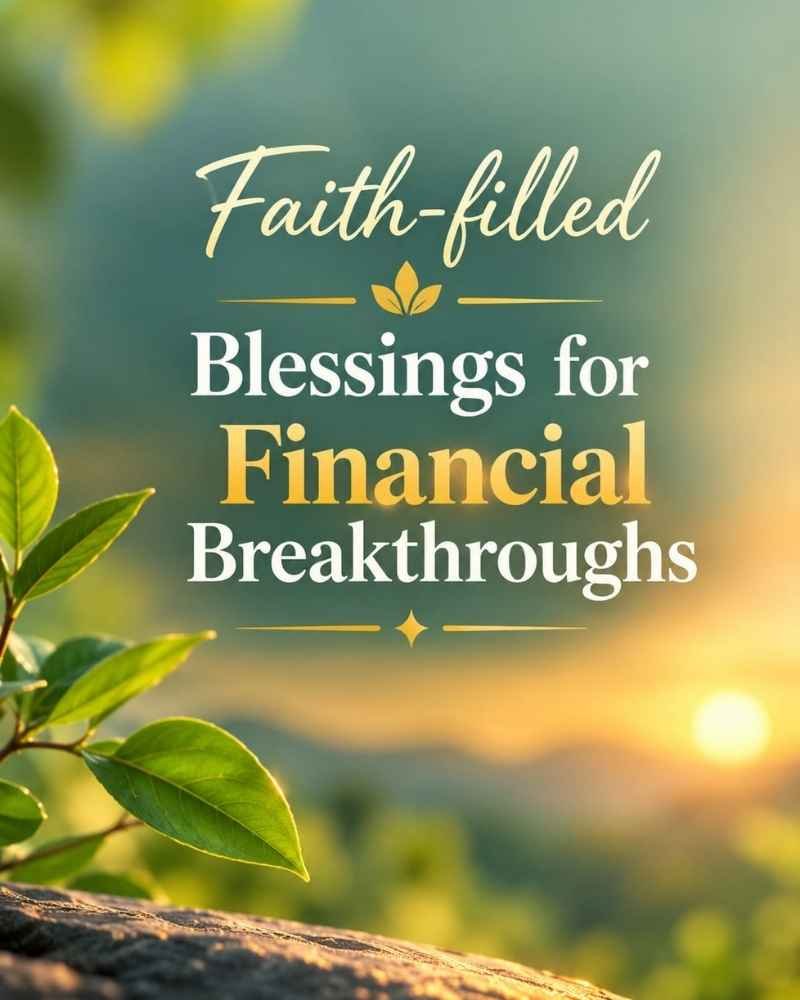 Faith-Filled Blessings for Financial Breakthroughs