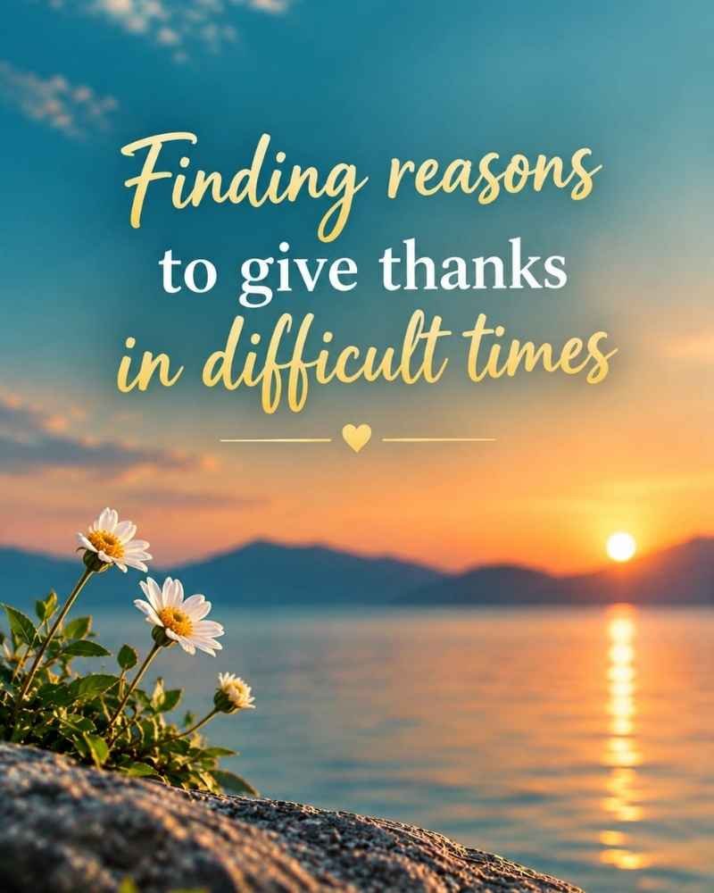 Finding Reasons to Give Thanks in Difficult Times