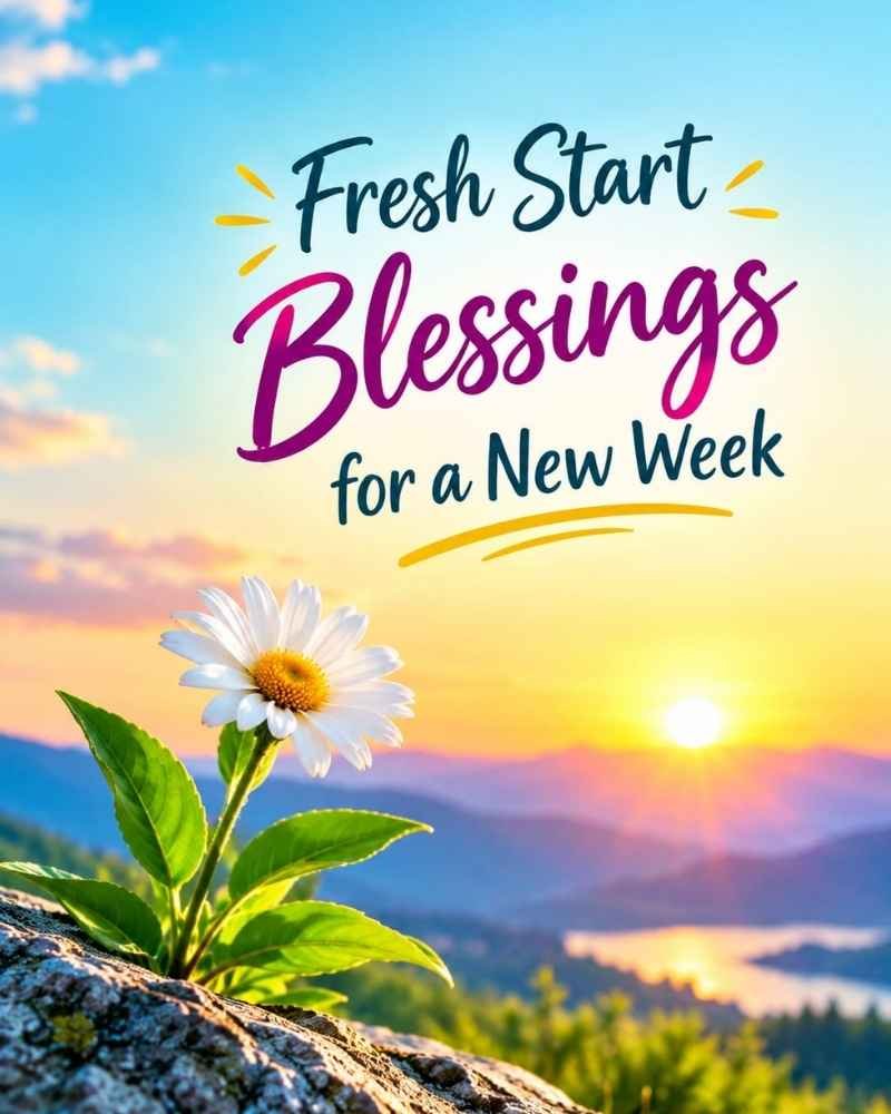 Fresh Start Blessings for a New Week