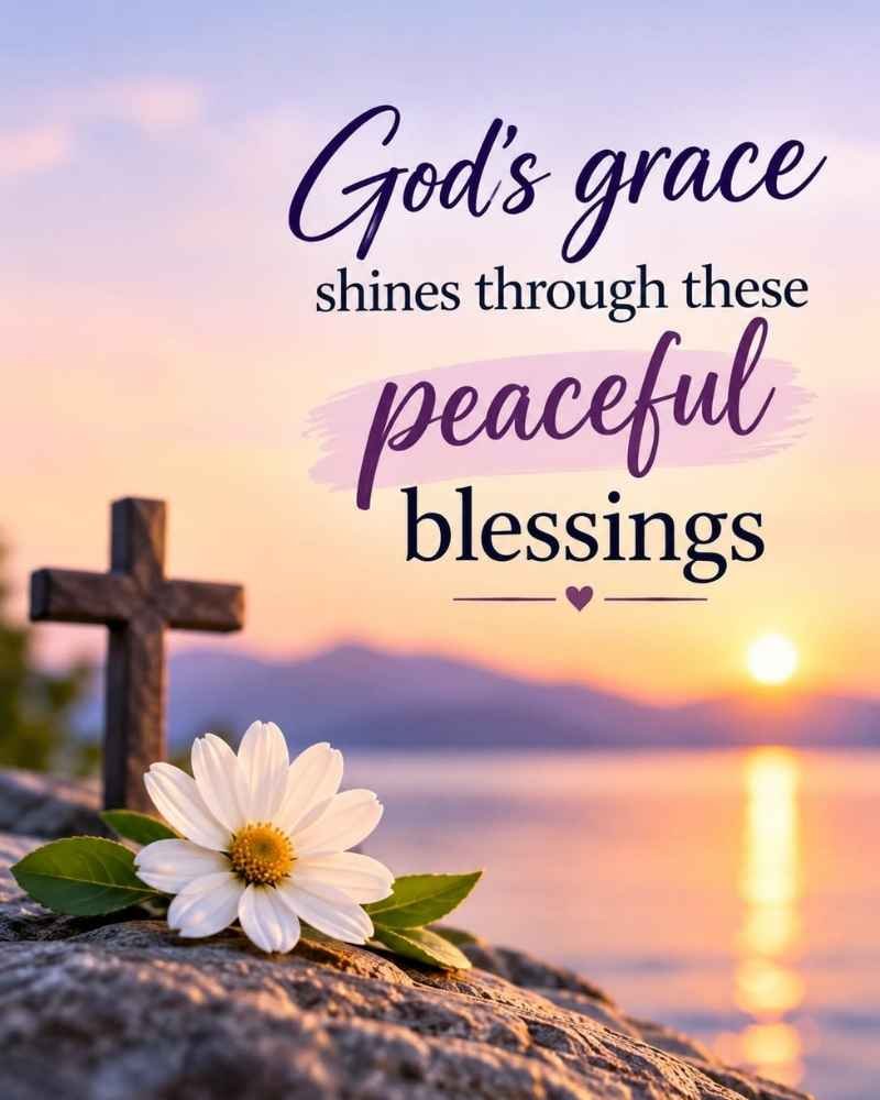 God’s Grace Shines Through These Peaceful Blessings