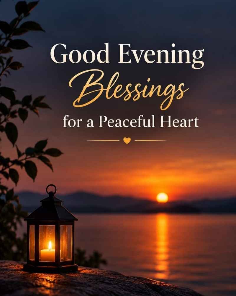 Good Evening Blessings for a Peaceful Heart