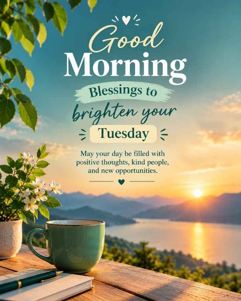 Good Morning Blessings to Brighten Your Tuesday
