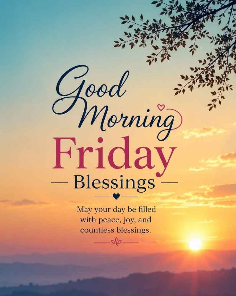 Good Morning Friday Blessings
