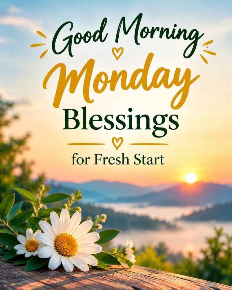 Good Morning Monday Blessings for a Fresh Start