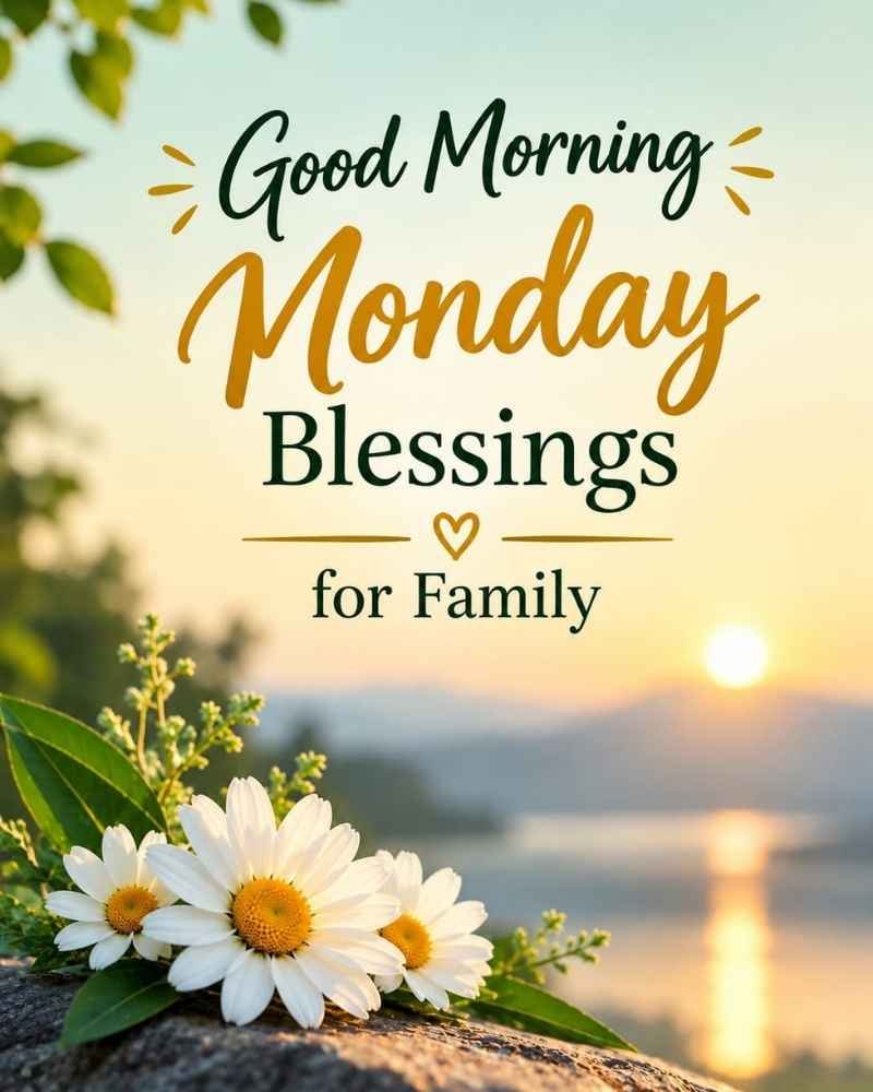 Good Morning Monday Blessings for Family