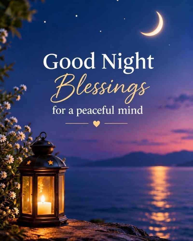 Good Night Blessings for a Peaceful Mind