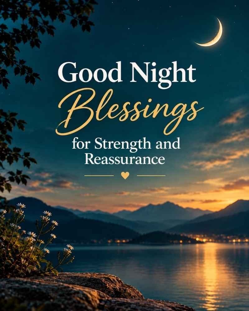 Good Night Blessings for Strength and Reassurance