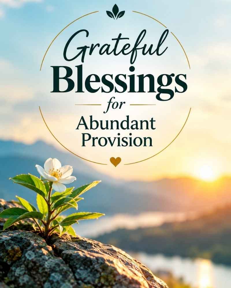 Grateful Blessings for Abundant Provision