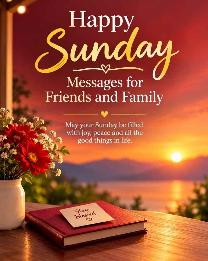 Happy Sunday Messages for Friends & Family