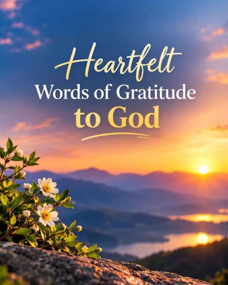 Heartfelt Words of Gratitude to God