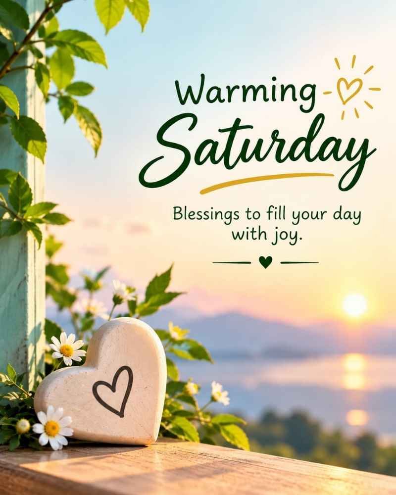 Heartwarming Saturday Blessings to Fill Your Day With Joy