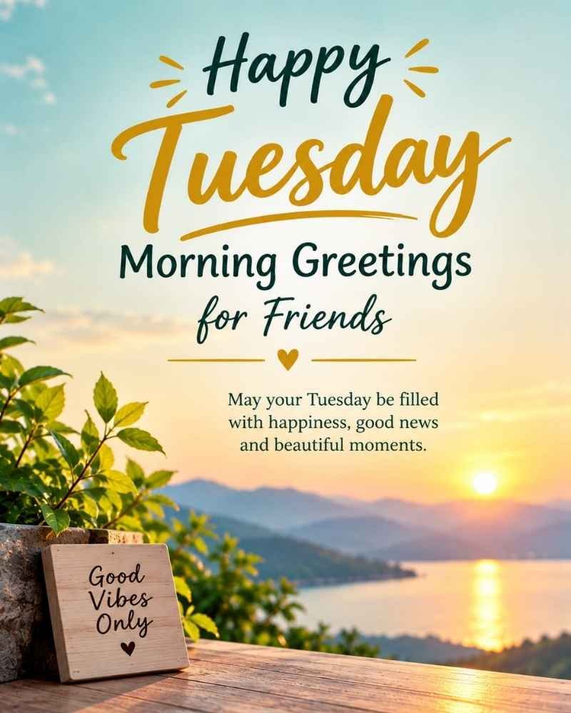 Heartwarming Tuesday Morning Greetings for Friends