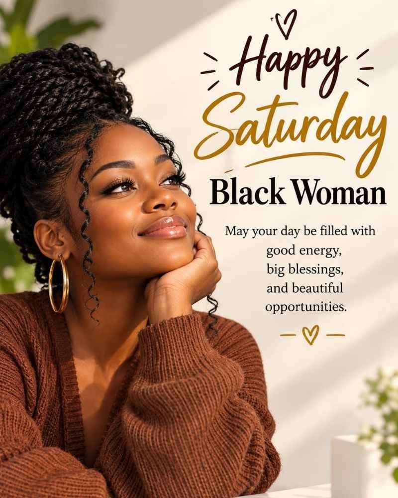 Inspirational Quotes Happy Saturday Black Woman