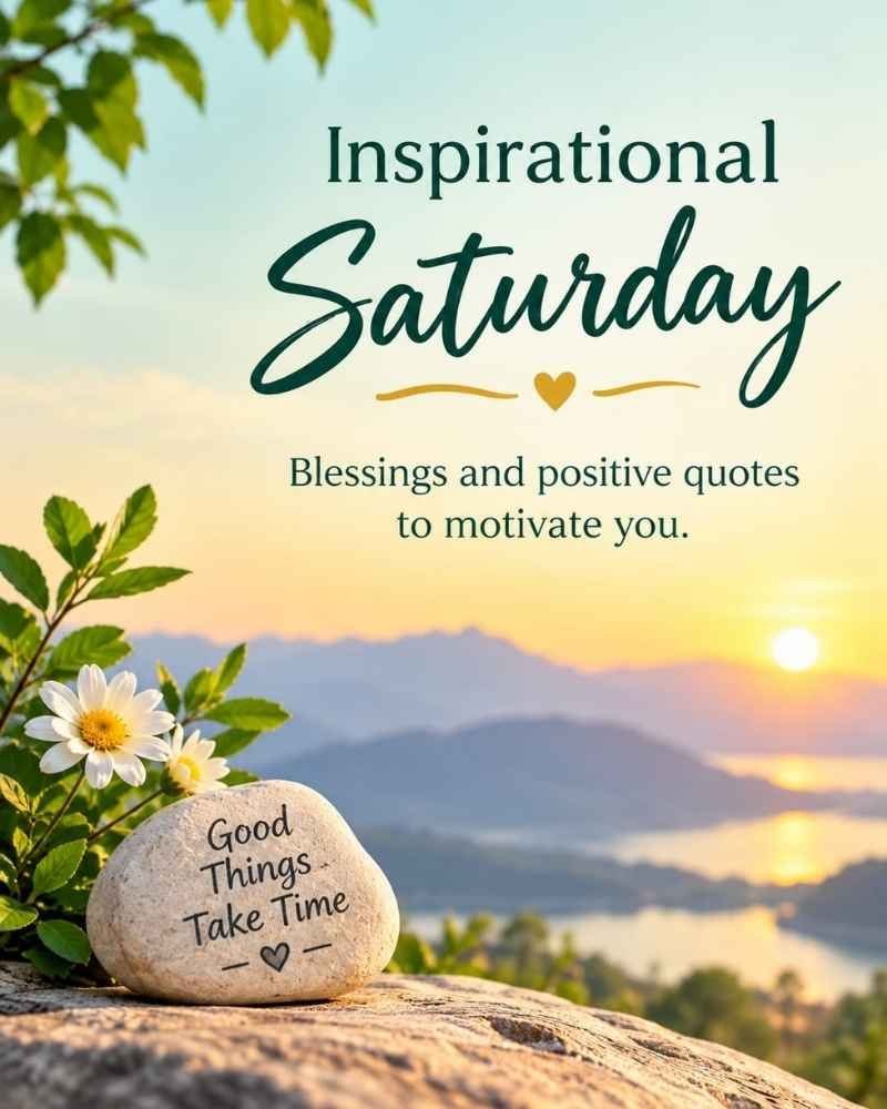 Inspirational Saturday Blessings and Positive Quotes to Motivate You