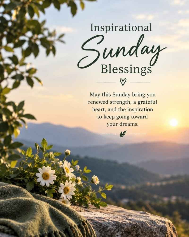 inspirational sunday blessings