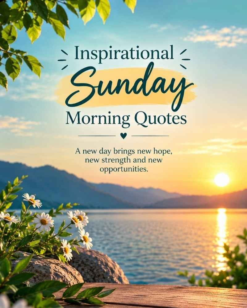 Inspirational sunday morning quotes