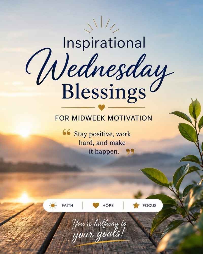 Inspirational Wednesday Blessings for Midweek Motivation