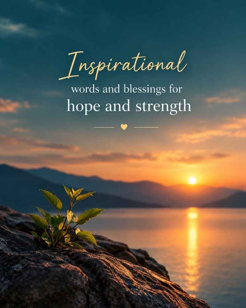 Inspirational Words and Blessings for Hope and Strength