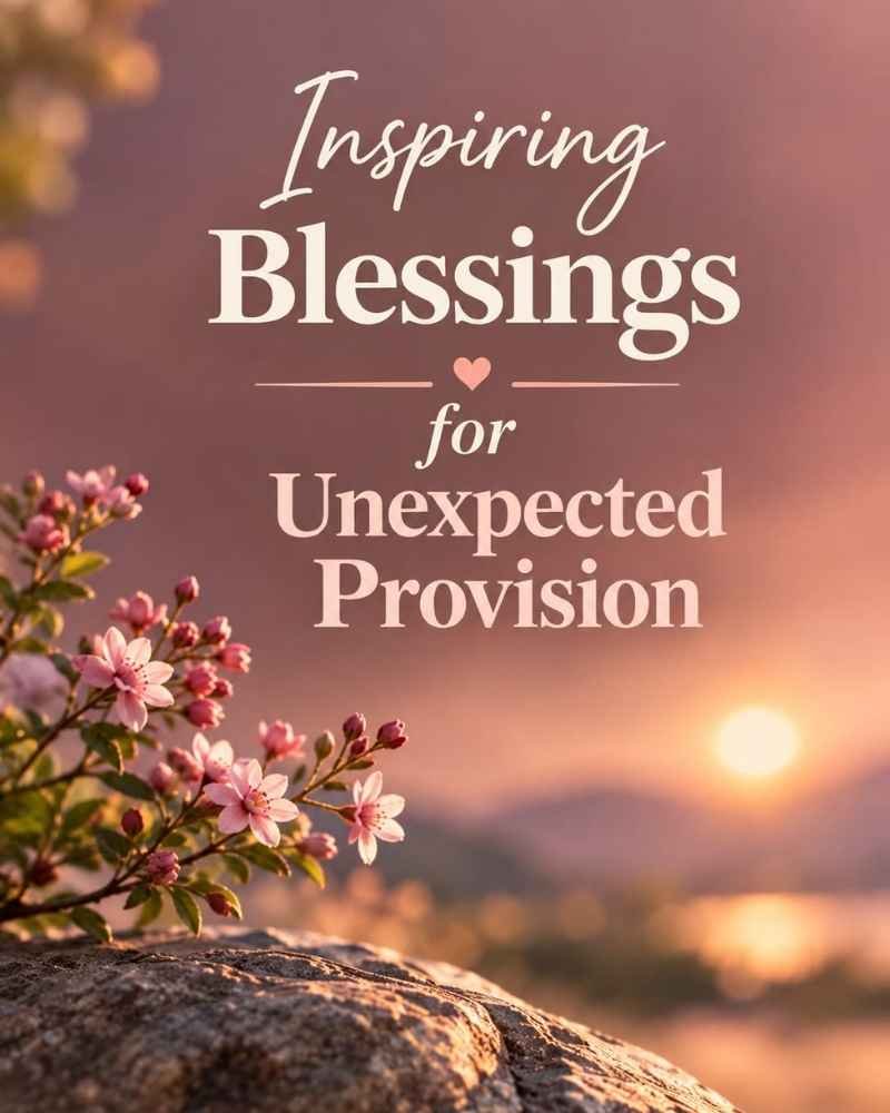 Inspiring Blessings for Unexpected Provision