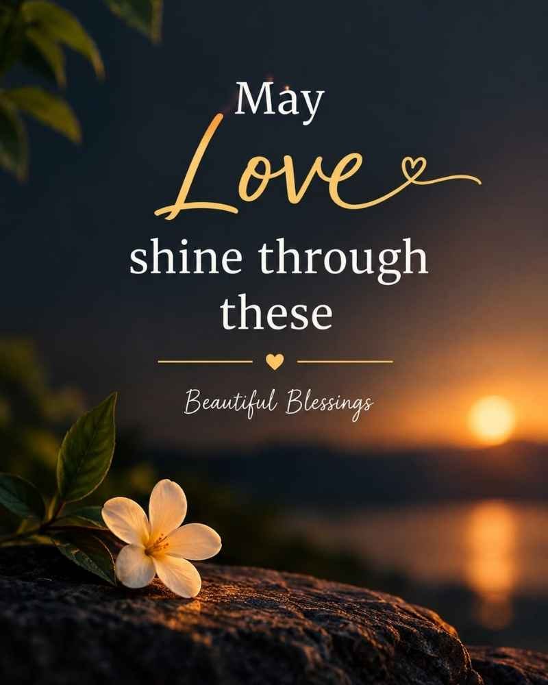 May Love Shine Through These Beautiful Blessings