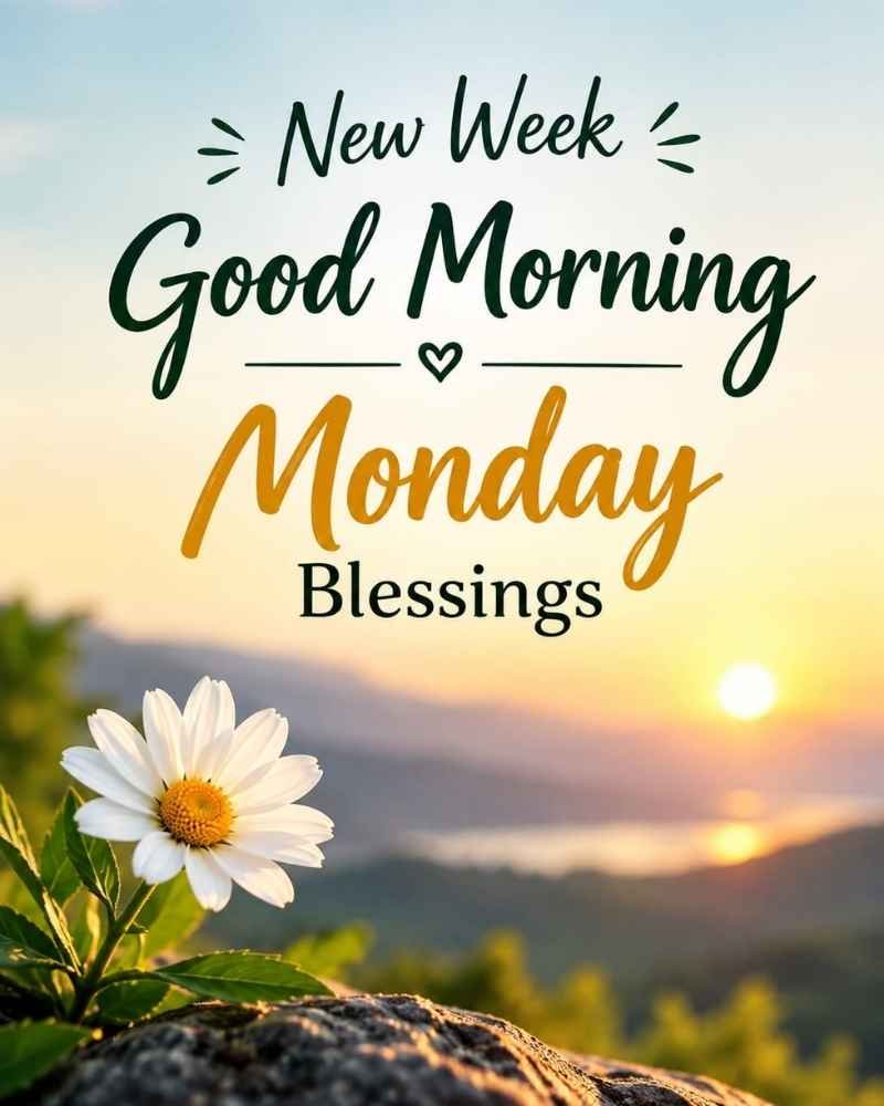 New Week Good Morning Monday Blessings