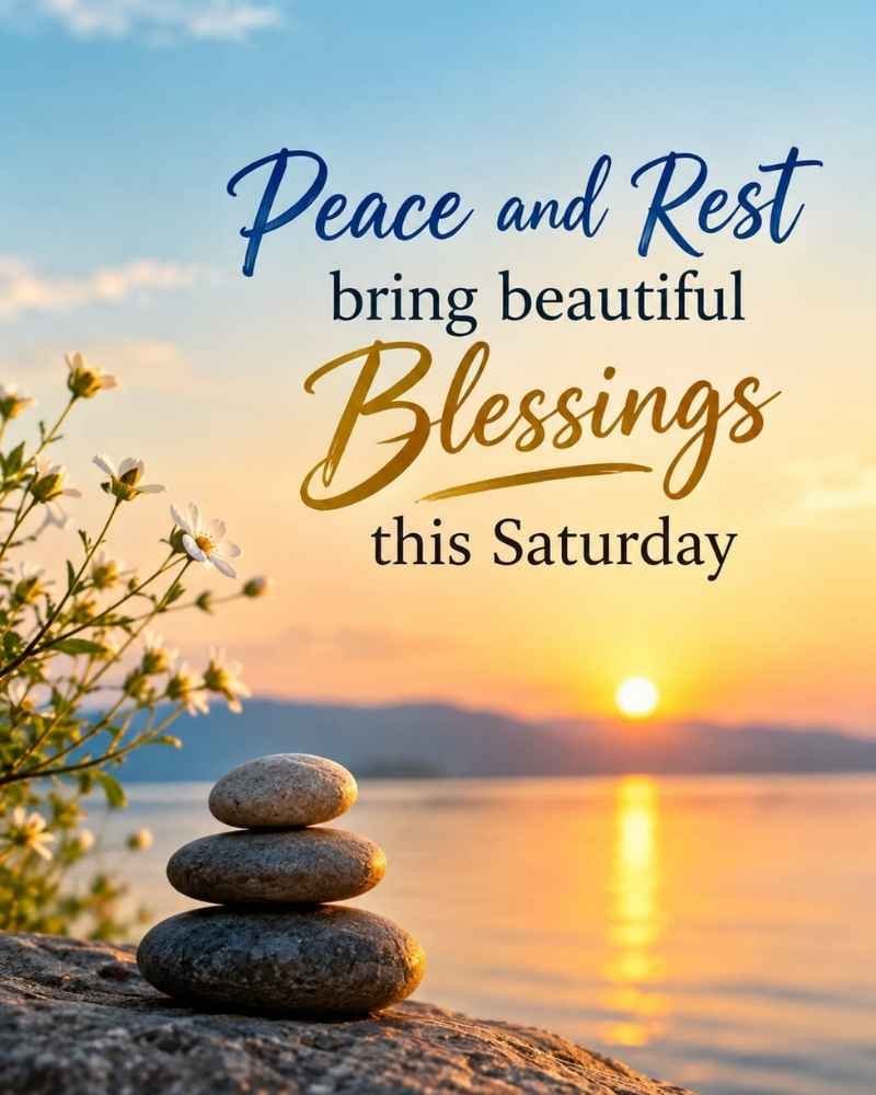 Peace and Rest Bring Beautiful Blessings This Saturday