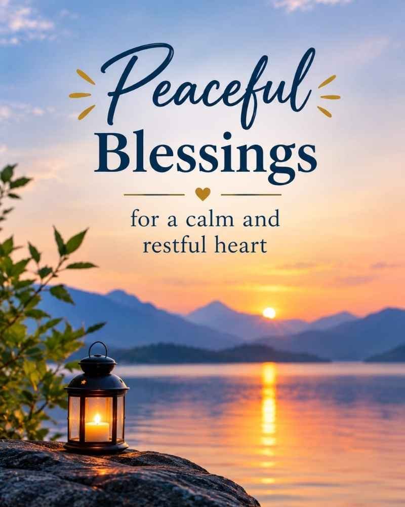 Peaceful Blessings for a Calm and Restful Heart