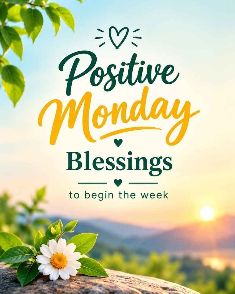 Positive Monday Blessings to Begin the Week