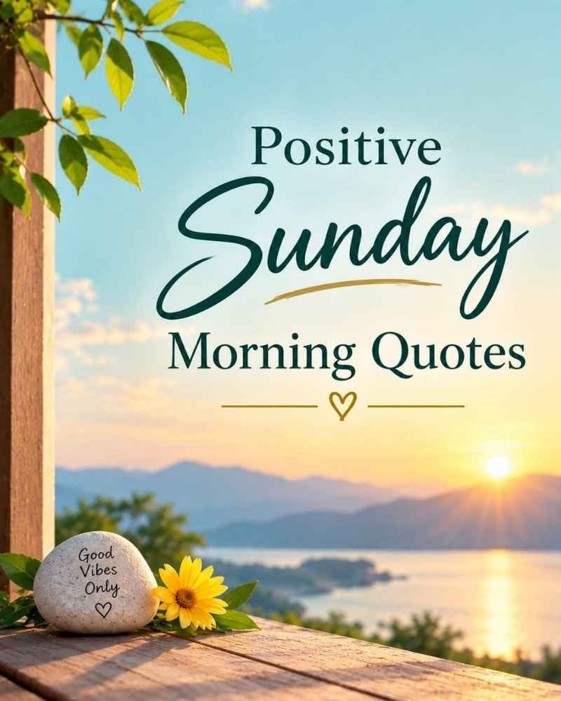 Positive Sunday Morning Quotes