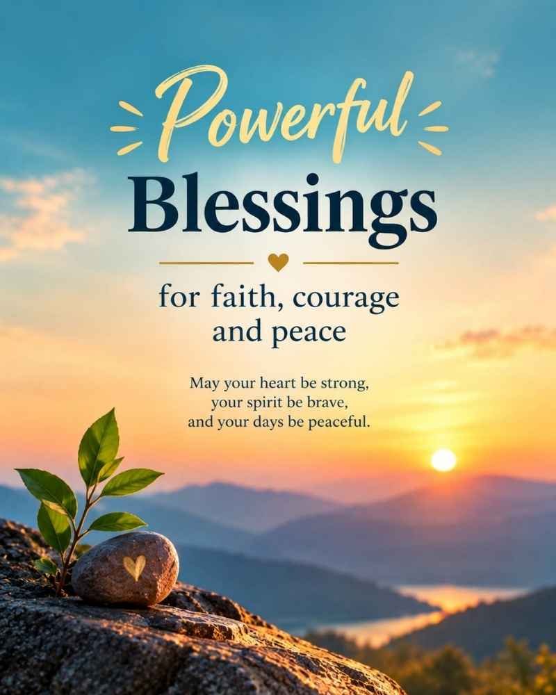 Powerful Blessings for Faith, Courage, and Peace