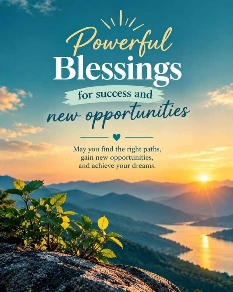 Powerful Blessings for Success and New Opportunities