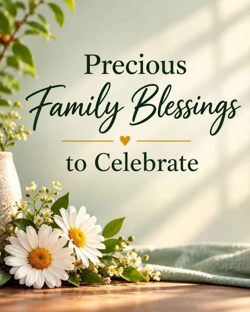 precious family blessings to celebrate
