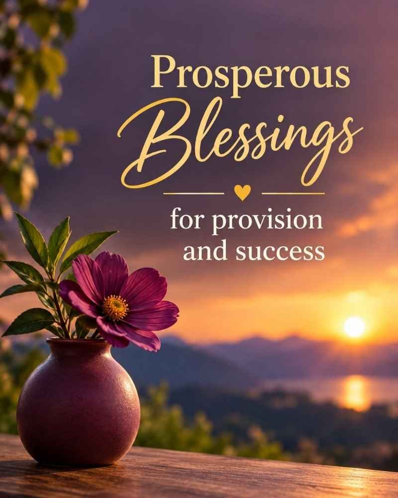 Prosperous Blessings for Provision and Success