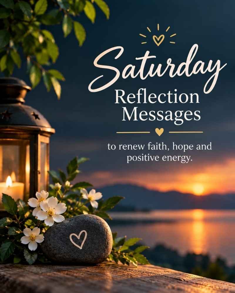 Saturday Reflection Messages to Renew Faith, Hope, and Positive Energy