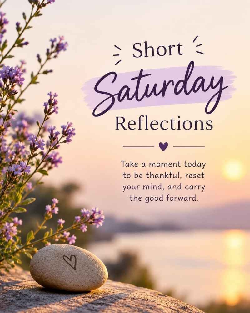 Short Saturday Reflections
