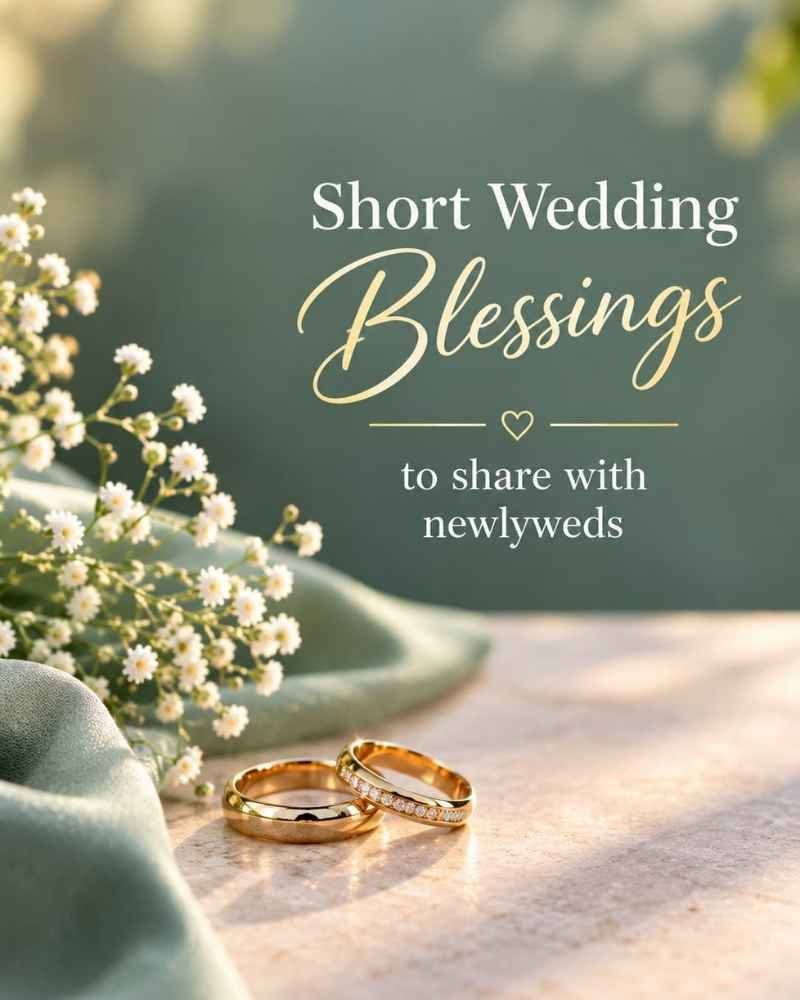 Short Wedding Blessings to Share With Newlyweds