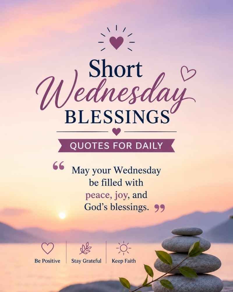 Short Wednesday Blessings Quotes for Daily Inspiration
