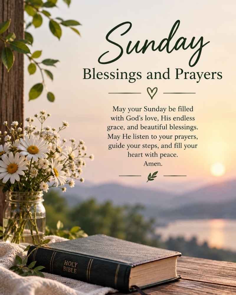 Sunday Blessings and Prayers