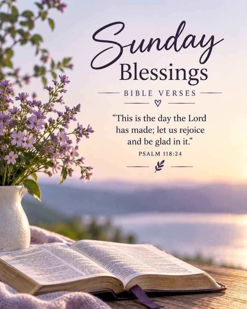 Sunday Blessings Bible Verses