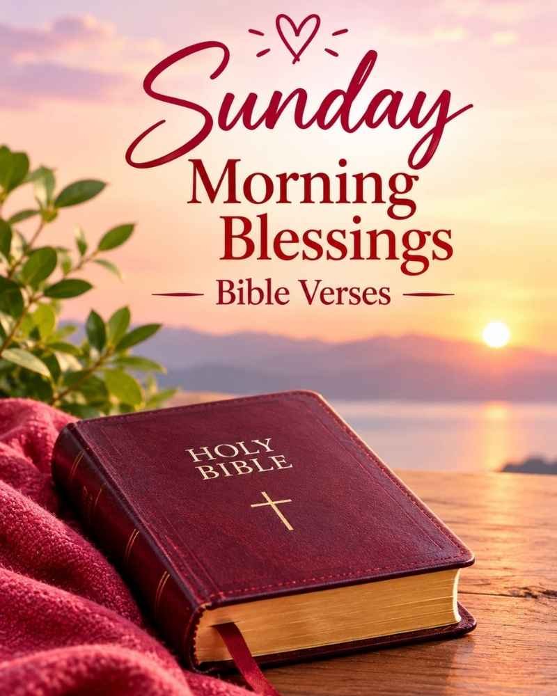 Sunday Morning Blessings Bible Verses