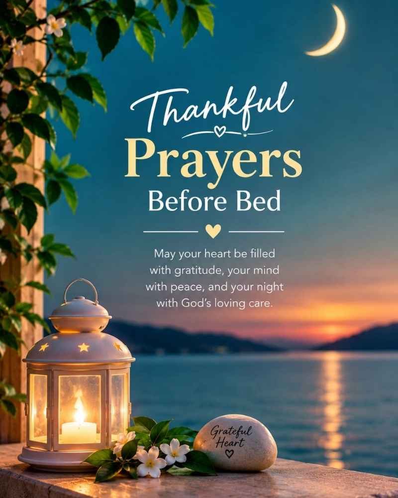 Thankful Prayer Before Bed