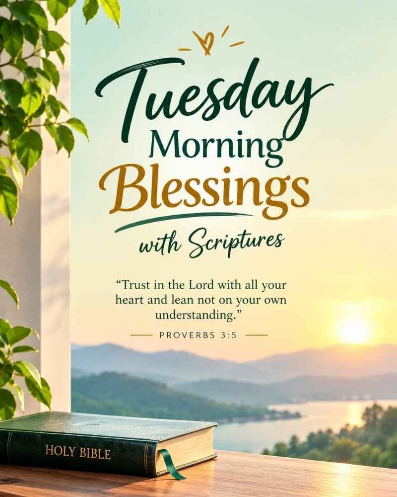 Tuesday Morning Blessings with Scriptures