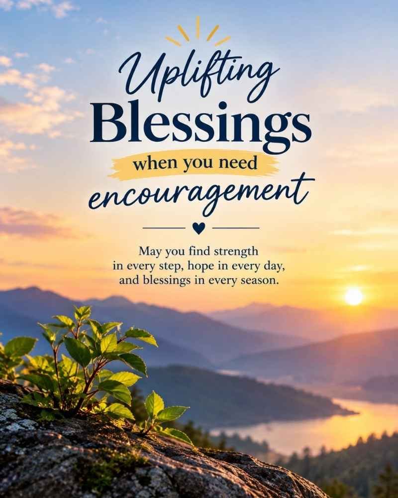 Uplifting Blessings When You Need Encouragement
