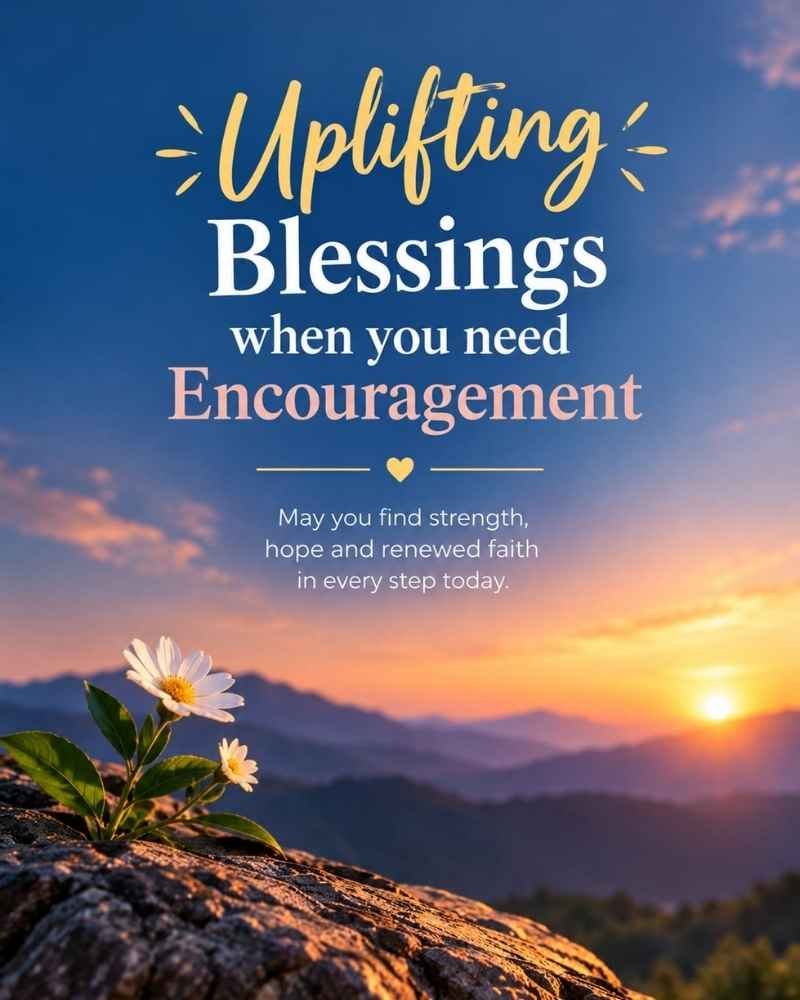 Uplifting Blessings When You Need Encouragement