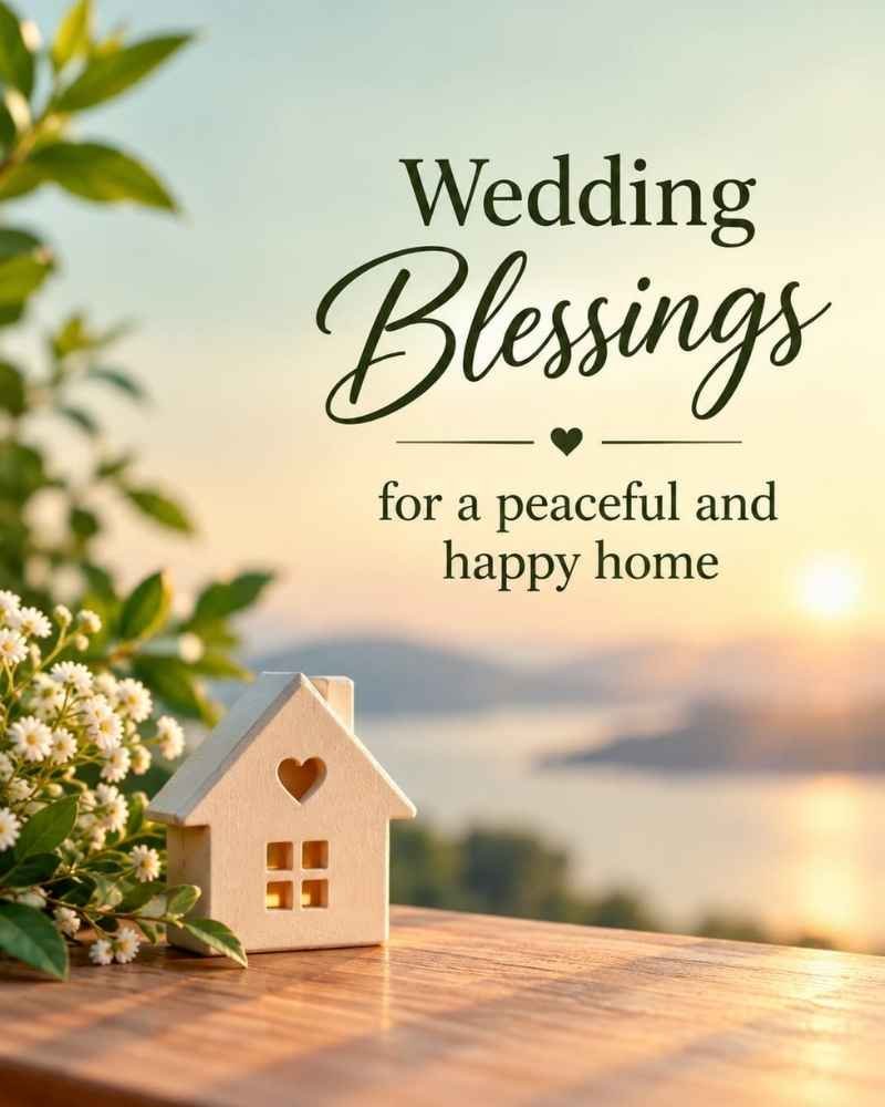 Wedding Blessings for a Peaceful and Happy Home