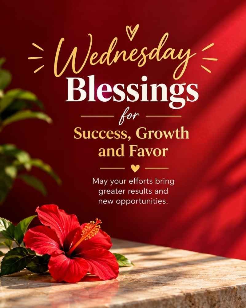 Wednesday Blessings for Success, Growth, and Favor