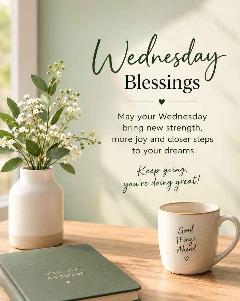 Wednesday Blessings Quotes and Images to Stay Motivated Midweek