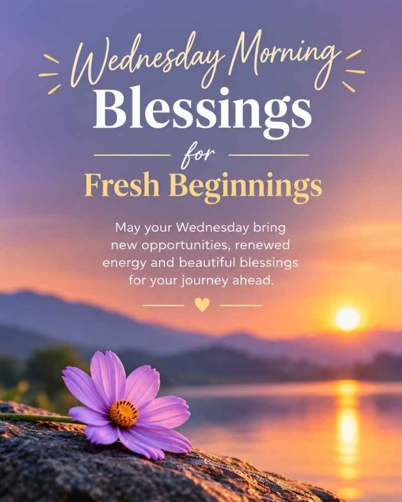 Wednesday Morning Blessings for Fresh Beginnings