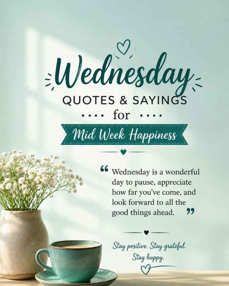 Wednesday Quotes and Sayings for Midweek Happiness