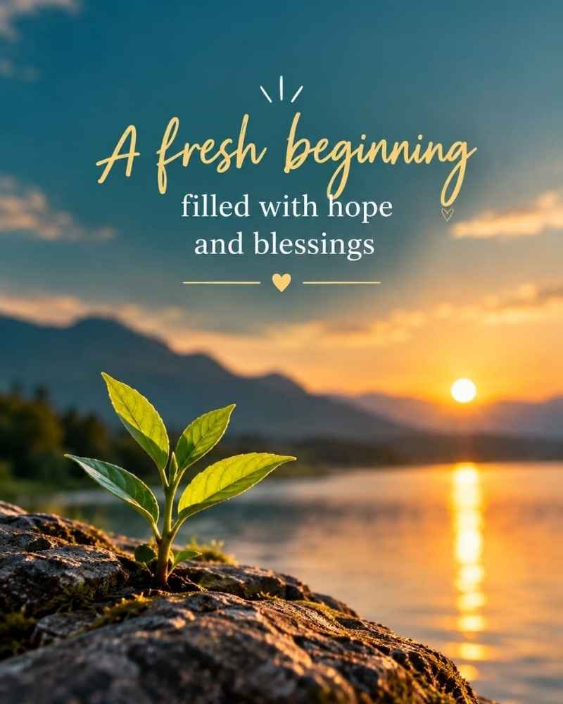 A Fresh Beginning Filled With Hope and Blessings